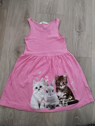 Dievčenské letné šaty 110/116, h&m,110