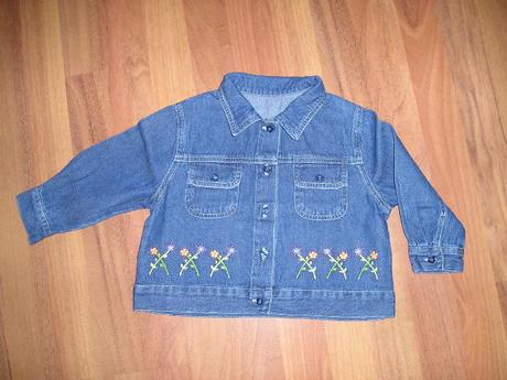 Riflová bundička, mothercare,80