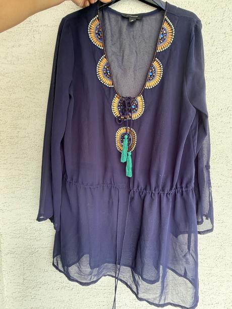 Boho tunika na plavky plazove saty, kaftan, sarong, atmosphere,m