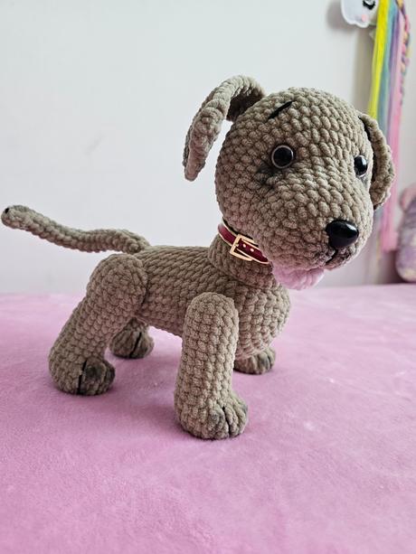 Handmade hačkovaný psík, 