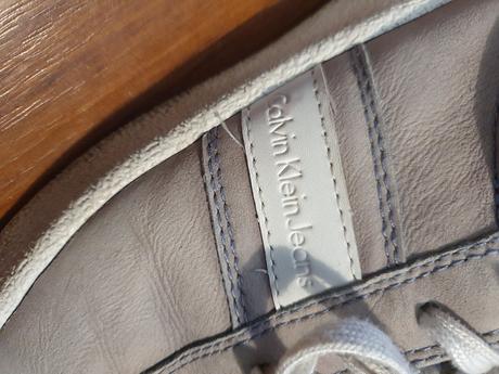 Calvin klein jeans - kožené tenisky, 43