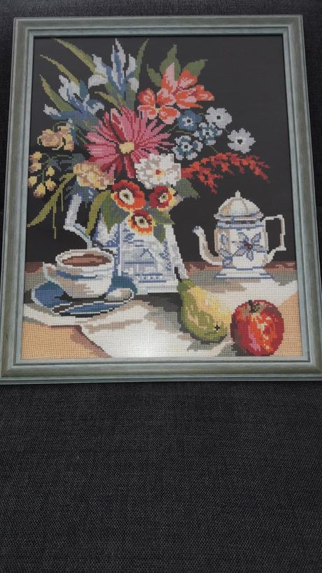 Vyšívany obraz kuchyňa, 