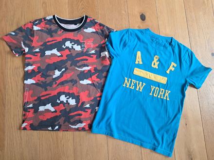 2ks tričká 8 rokov next a abercrombie & fitch, abercrombie&fitch,128