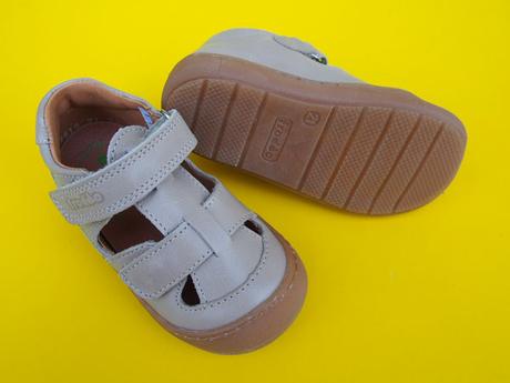 Detske kožené sandálky froddo ollie taupe, froddo,21 / 22