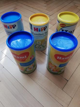 Dozy z granulovanych čajov,