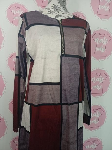 Vzorované šaty, xl