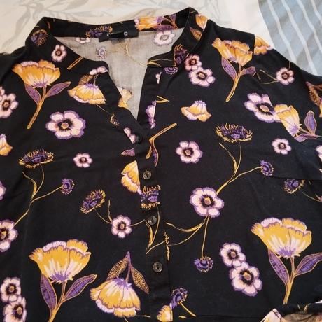 Tmavé kvetované šaty, esmara,m