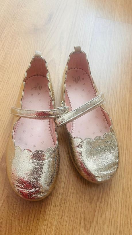 Balerinky zlate, h&m,32