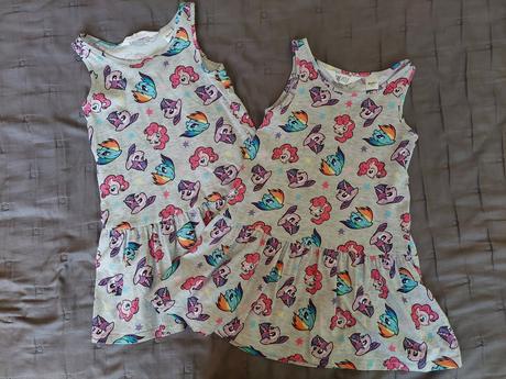 Letné šaty hm ,aj pre dvojičky, h&m,104
