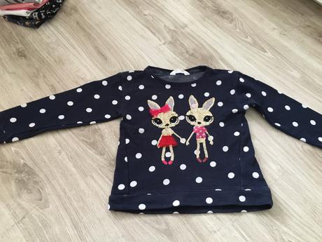 Mikina zajacikova, h&m,110