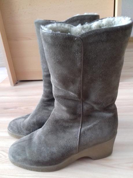 Teplé kožené čižmy ara, ara,37