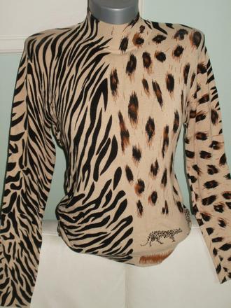 Elastický tigrový pulovrik, s