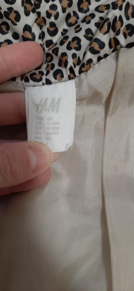 Dievcenska leopard prechodna bunda h&m velkost 80, h&m,80