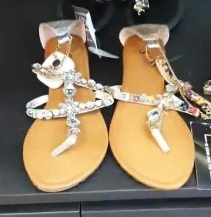 Sandálky s kamienkami, 38