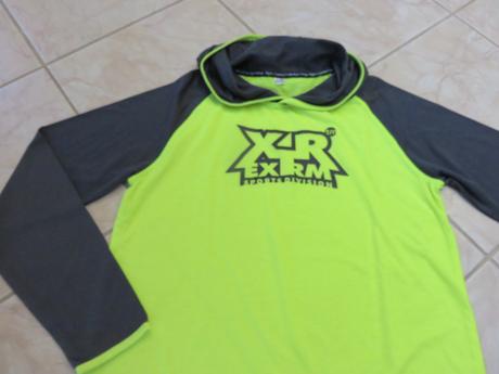 Neonové tričko s kapucňou, bonprix,164