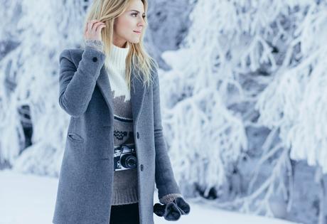 Mle collection limitovaná edícia vlnený kabát sivý, xs