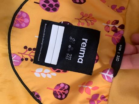 Reima nepremokavá parka, predĺžená bunda, kabátik, reima,110