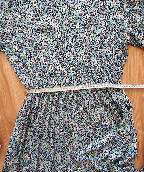 Modré viskózové šaty, m