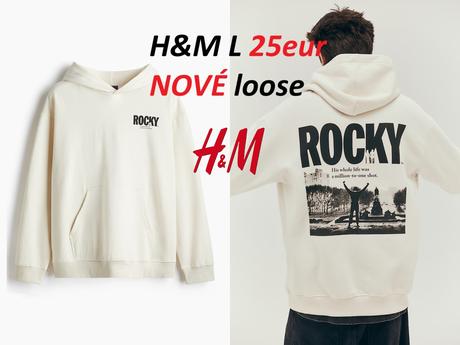 Mikina rocky balboa krémová, h&m,l