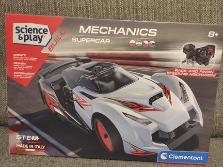 Clementoni mechanics supercar, vzdelávac, 
