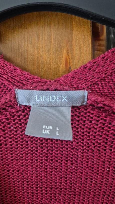Bordový pulóver l, lindex,l