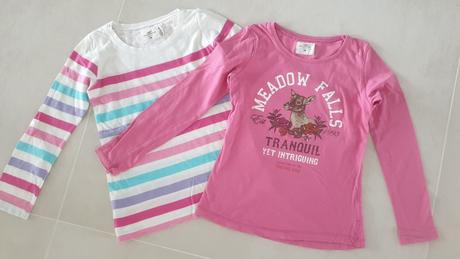 Tričká 2ks, h&m,122