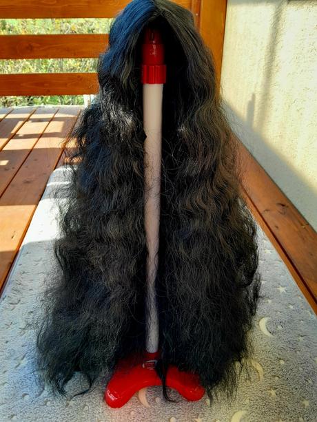 Čierna parochňa 60 cm, 