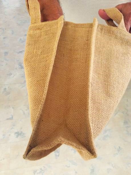 Jutová naturálna taška,