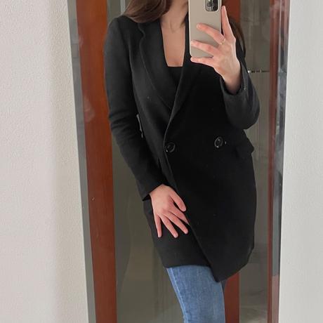 Dvojradový vlnený kabát zara, zara,xs