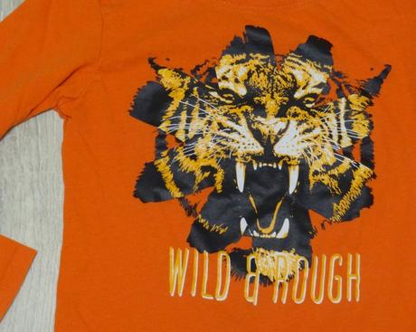 Oranžové tričko s tigrom, dopodopo,128