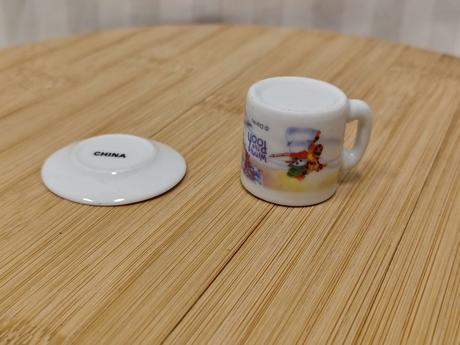 Zber mini porcelán pre bábiky macko pú 2 ks disney,