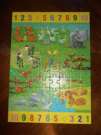 Puzzle 80 počítanie, 