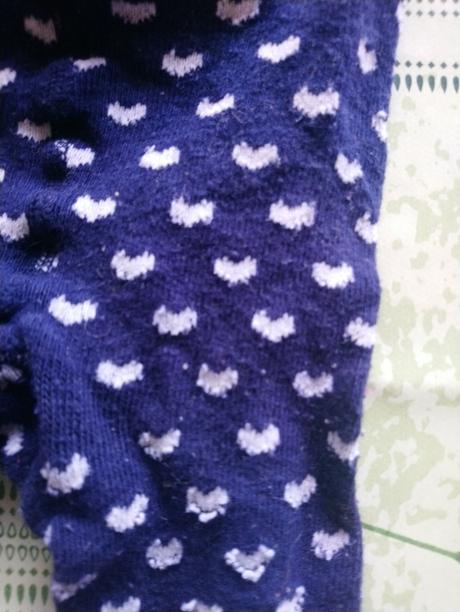 Dievčenské modré pančušky so srdiečkami, baby, baby,74