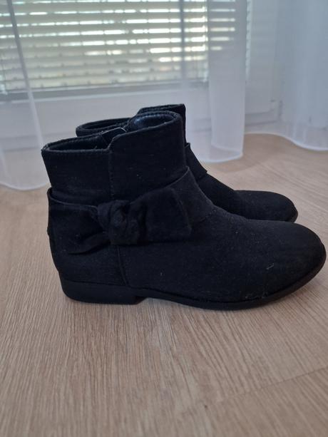 Prechodné čižmy / kozačky s mašľami, h&m,27