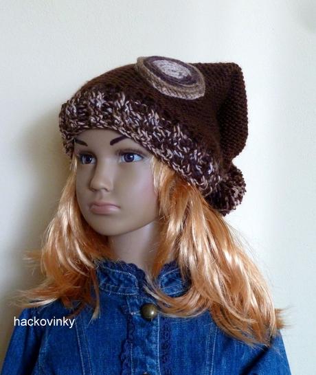 Hackovane, pletene supravky -ciapky pre dospelych, 38 - xxl