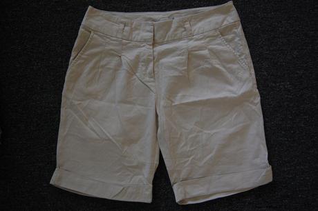 Krémové krátke nohavice, camaieu,36