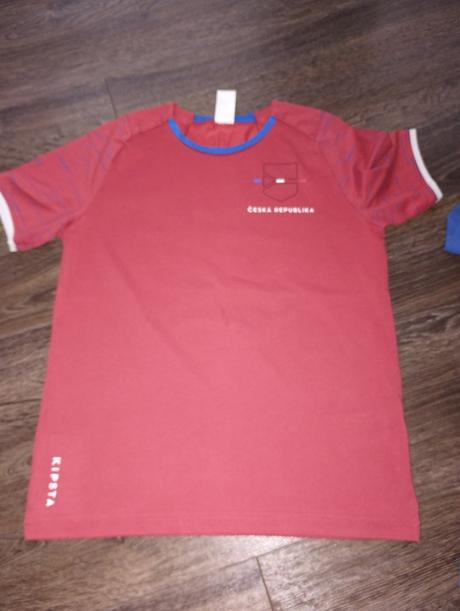 Futbalové bavlnené tričká - 3 ks, decathlon,146