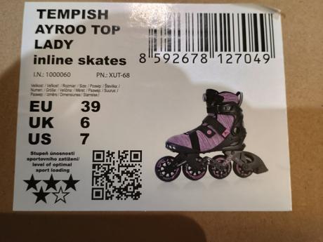 In-line korčule tempish, veľkosť 39, tempish,39
