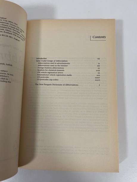 The new penguin dictionary of abbreviations,