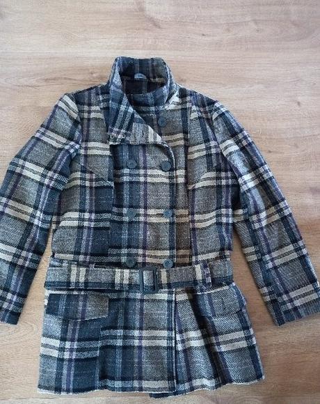 Károvaný kabát, f&f,46