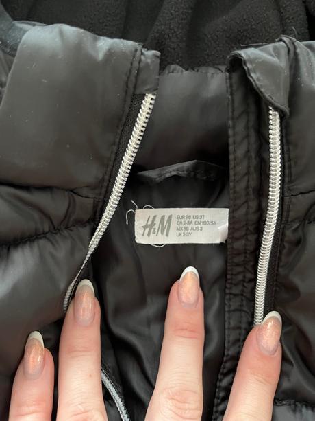 Dievcenska zimna bunda, h&m,98