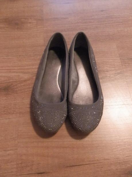 Šedé balerínky s kamienkami , graceland,36