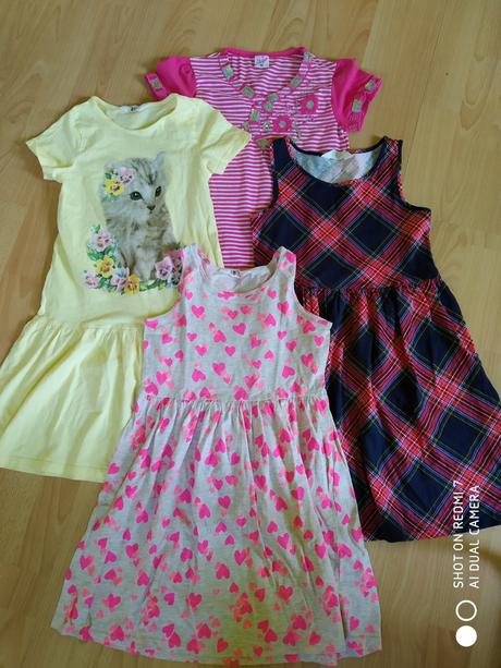 Šatky veľ.134/140, h&m,134