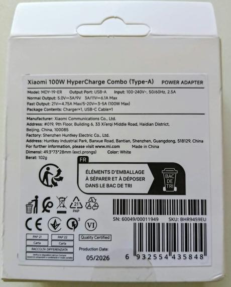 Originál xiaomi 100 w nabíjačka, xiaomi