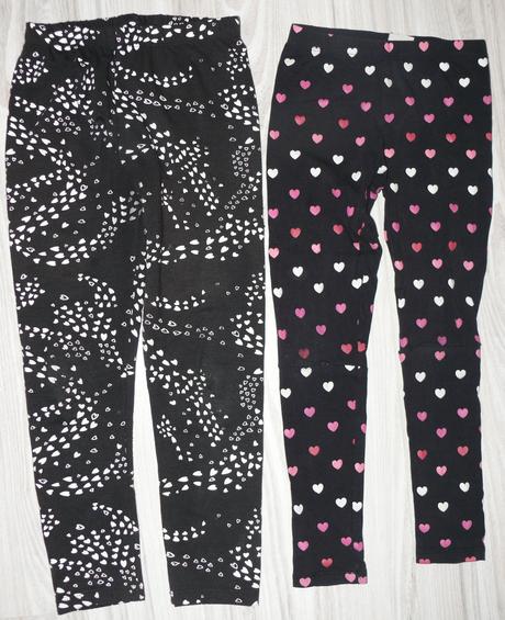 Srdiečkové legínky 1+1 zdarma na 6-8 r., glo-story,128