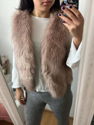 Vesta z umelej kožušiny, m