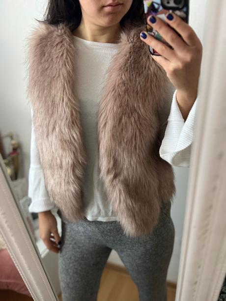 Vesta z umelej kožušiny, m