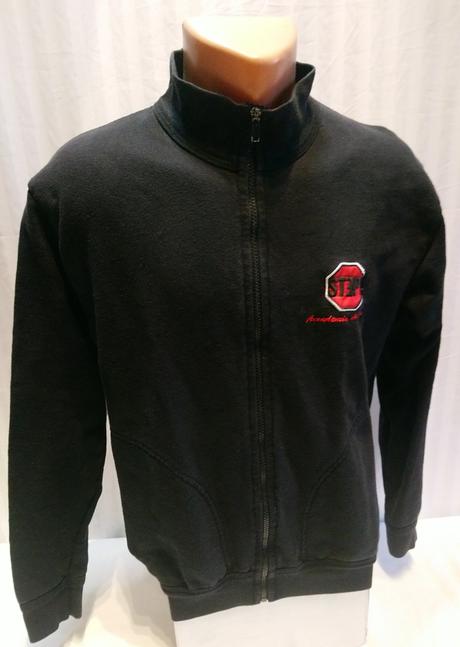 Pánska čierna mikina na zips, jrc, s