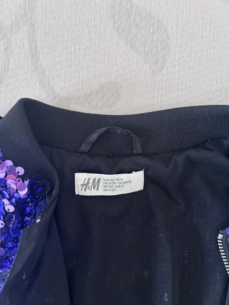 H&m bombera s flitrami 11/12y, h&m,152