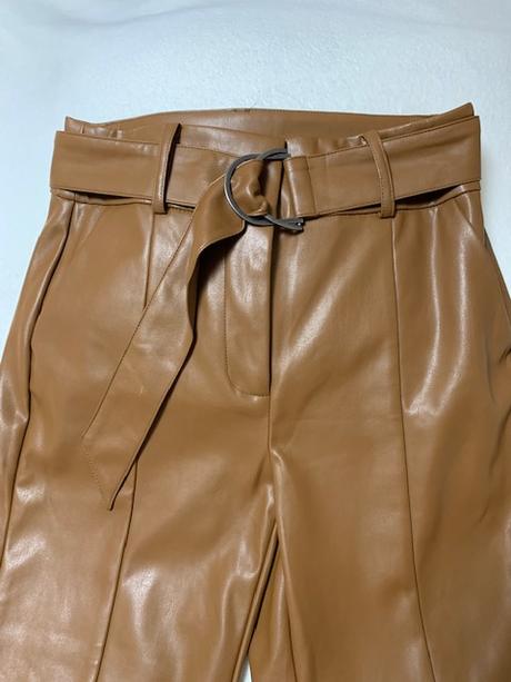 Nohavice koňakovej farby z eko-kože zn. orsay, orsay,38 / 40